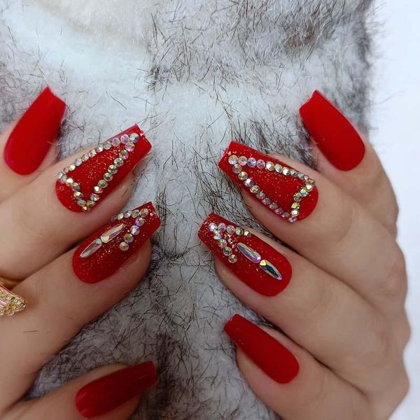 false nails 24pcs latest candy long ballet handmade crystal diamond fake red love, Red;gold
false nails 24pcs latest candy long ballet handmade crystal diamond fake red love, Red;gold