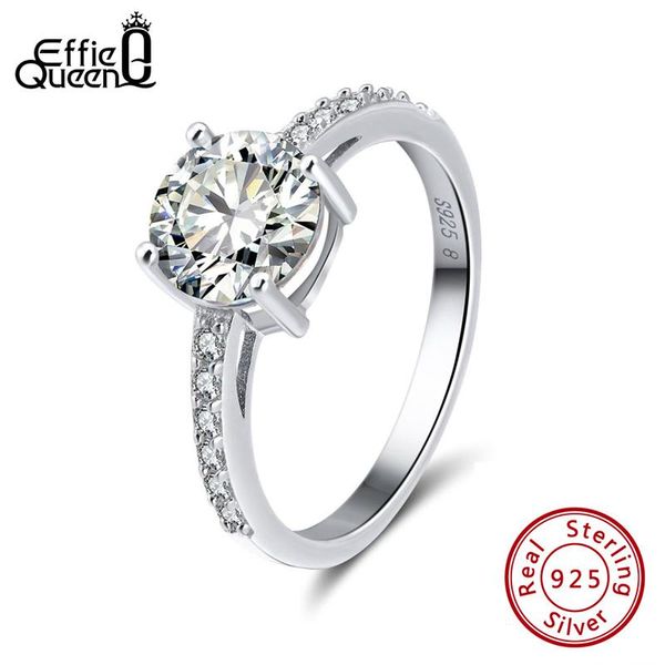 cluster rings effie queen real 925 sterling silver women shiny cubic zircon prong setting female luxury wedding ring jewelry ksr56, Golden;silver
cluster rings effie queen real 925 sterling silver women shiny cubic zircon prong setting female luxury wedding ring jewelry ksr56, Golden;silver