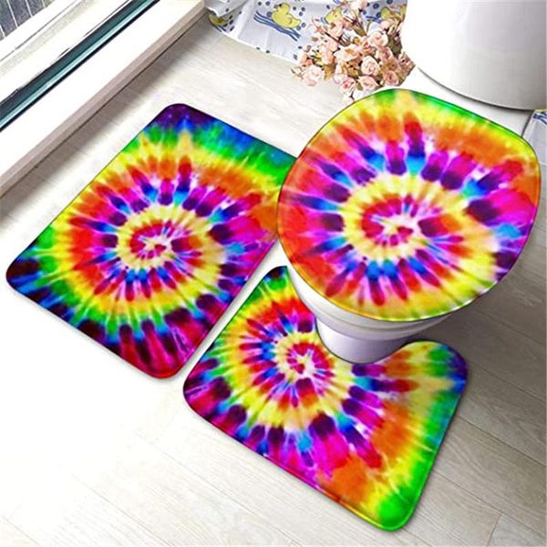 carpets tie dye soft flannel bathroom rug mats 3 piece set bath mat + contour toilet lid cover with non-slip backing pad
carpets tie dye soft flannel bathroom rug mats 3 piece set bath mat + contour toilet lid cover with non-slip backing pad