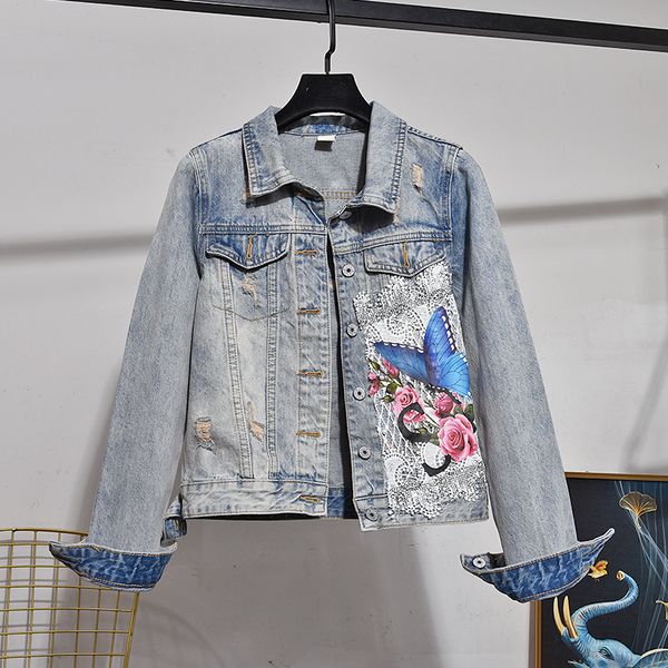 korean diamond embroidery back print denim set women streetwear short jacket pencil pants 2pcs female fashion jeans suit sxs9, Blue
korean diamond embroidery back print denim set women streetwear short jacket pencil pants 2pcs female fashion jeans suit sxs9, Blue
