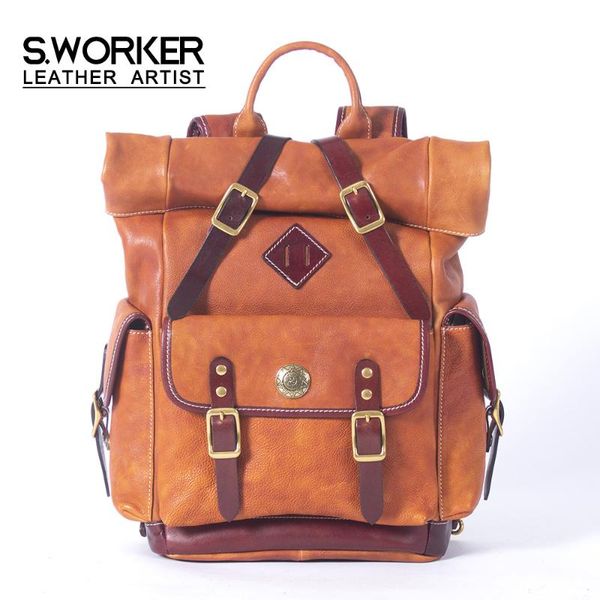 backpack s.worker 2021 vintage genuine cowhide leather luxury fashion men's school bag oxhide casual stylish women
backpack s.worker 2021 vintage genuine cowhide leather luxury fashion men's school bag oxhide casual stylish women