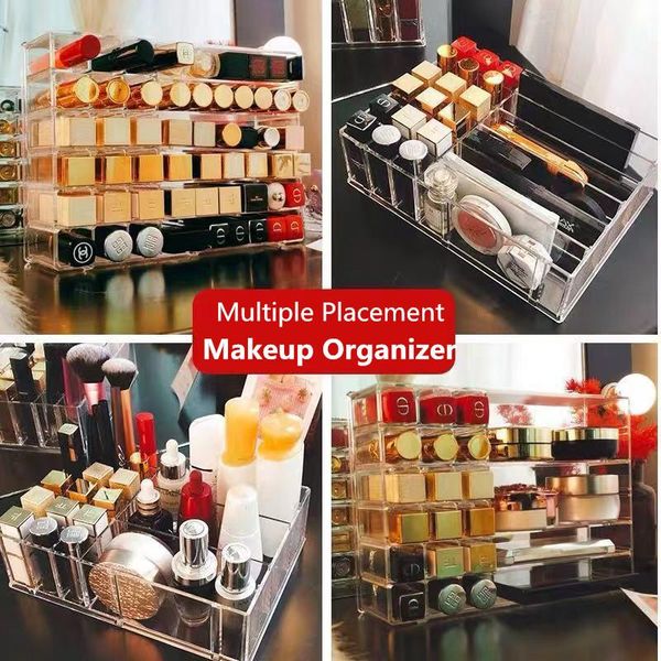 24 lattices acrylic lipstick organizer multi-placement makeup display rack cosmetic pressed powder storage case lip gloss holder
24 lattices acrylic lipstick organizer multi-placement makeup display rack cosmetic pressed powder storage case lip gloss holder