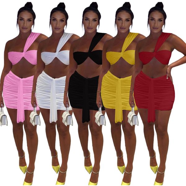 2021 Women s Short Tube Top Pleated Navel Sleeveless Pure Color Dress Two-piece Pleated Hollow, White
2021 Women s Short Tube Top Pleated Navel Sleeveless Pure Color Dress Two-piece Pleated Hollow, White