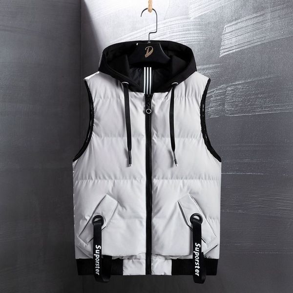 jacket down cotton shoulder warm 2021 trend loose, fashionable and handsome men's hooded vest, Black;white
jacket down cotton shoulder warm 2021 trend loose, fashionable and handsome men's hooded vest, Black;white
