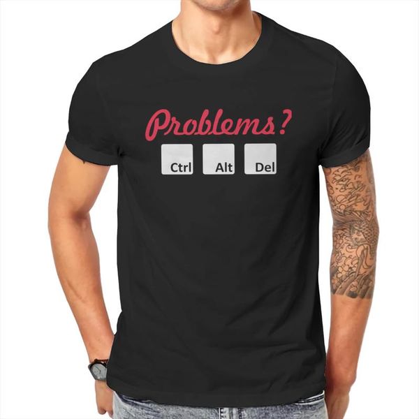 men's t-shirts problem - ctrl alt del problems t shirt men summer t-shirt, White;black
men's t-shirts problem - ctrl alt del problems t shirt men summer t-shirt, White;black