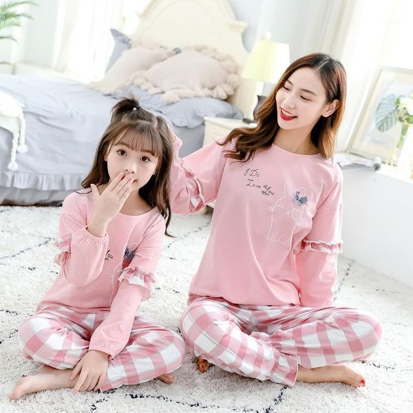 cartoon print pajamas for mom and daughter soft cotton family matching sleepwear girls leisure night clothing home wear, Blue
cartoon print pajamas for mom and daughter soft cotton family matching sleepwear girls leisure night clothing home wear, Blue