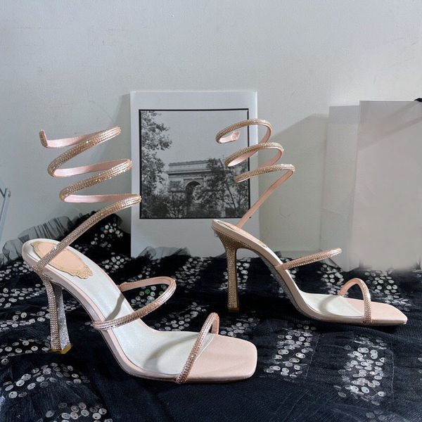 women snake shape circle high heel sandals party shoes open toe runway stilettos crystal narrow band gladiator sandals, Black
women snake shape circle high heel sandals party shoes open toe runway stilettos crystal narrow band gladiator sandals, Black
