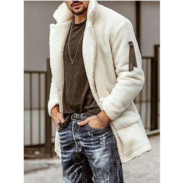 men's wool & blends men clothing 2021 autumn winter solid color long-sleeved lapel fleece coat, Black
men's wool & blends men clothing 2021 autumn winter solid color long-sleeved lapel fleece coat, Black