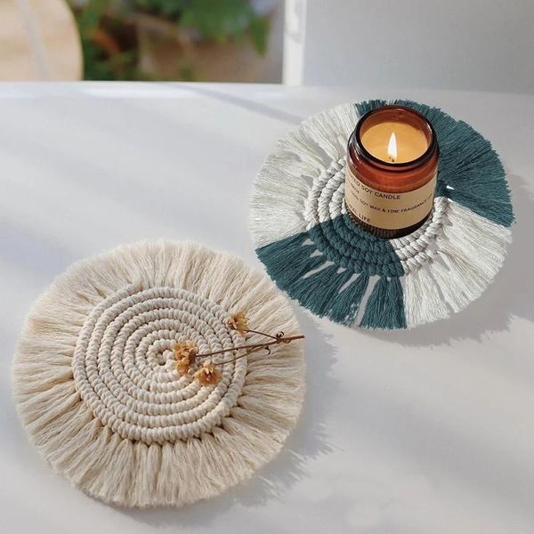 mats & pads home creative cotton braid handmade macrame cup cushion bohemia style non-slip mat
mats & pads home creative cotton braid handmade macrame cup cushion bohemia style non-slip mat