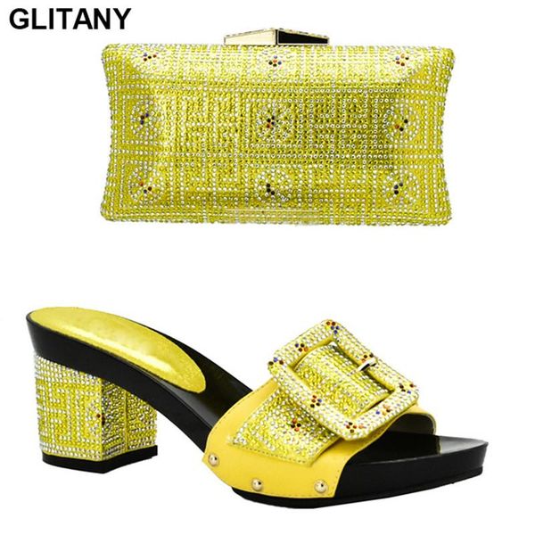 dress shoes yellow color italian matching shoe and bag set for wedding nigerian party in women, Black
dress shoes yellow color italian matching shoe and bag set for wedding nigerian party in women, Black