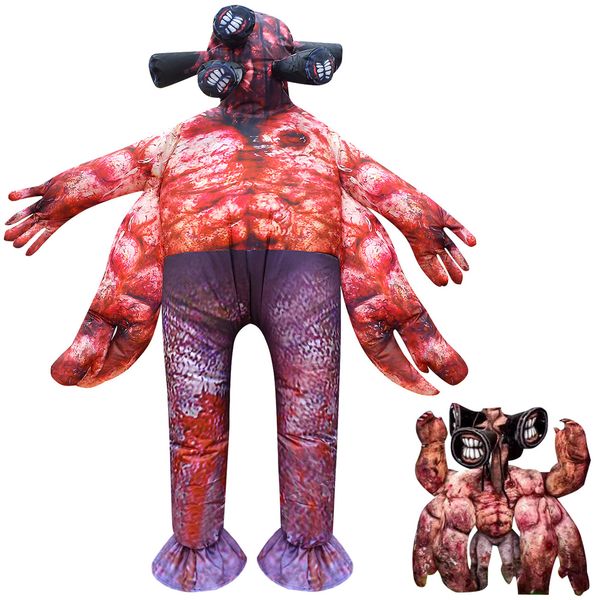 mascot doll costume adults kids humanoid siren head mummy inflatable costume men boys halloween outfit party role play dress up jumpsuit, Red;yellow
mascot doll costume adults kids humanoid siren head mummy inflatable costume men boys halloween outfit party role play dress up jumpsuit, Red;yellow