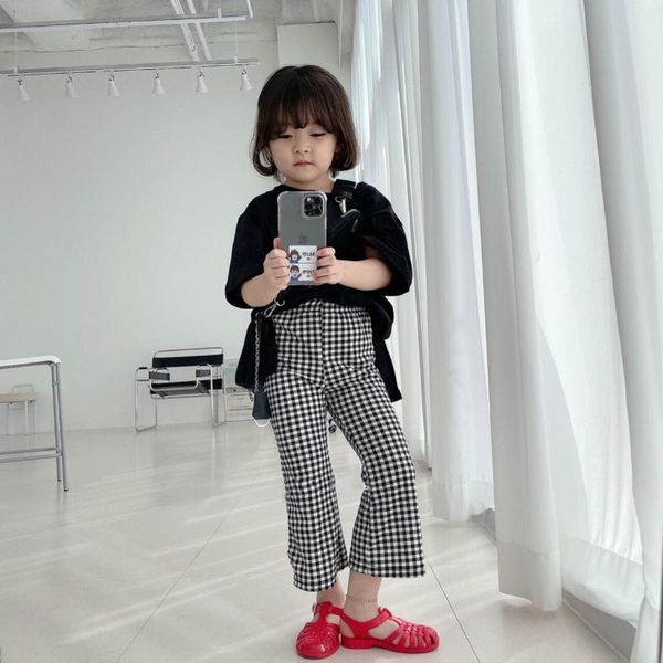trousers 2021 autumn arrival girls fashion flare pants kids korean design plaid, Blue
trousers 2021 autumn arrival girls fashion flare pants kids korean design plaid, Blue