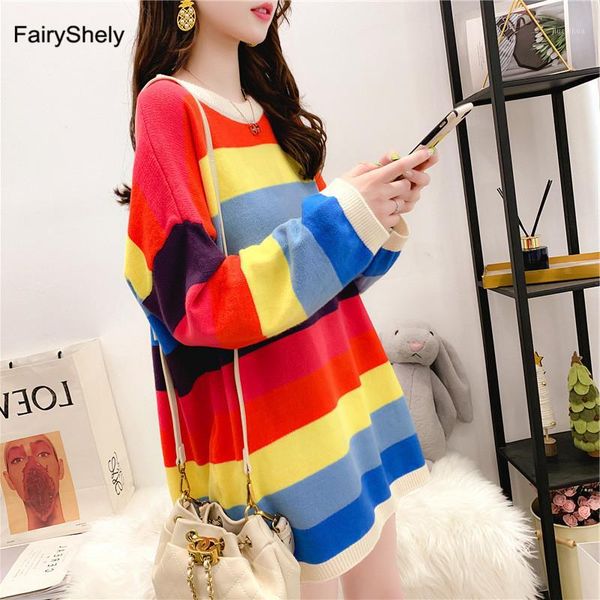 fairyshely rainbow sweater women long sleeve streetwear ladies outwear jumper coat casual female girls winter pullover sweater1, White;black
fairyshely rainbow sweater women long sleeve streetwear ladies outwear jumper coat casual female girls winter pullover sweater1, White;black