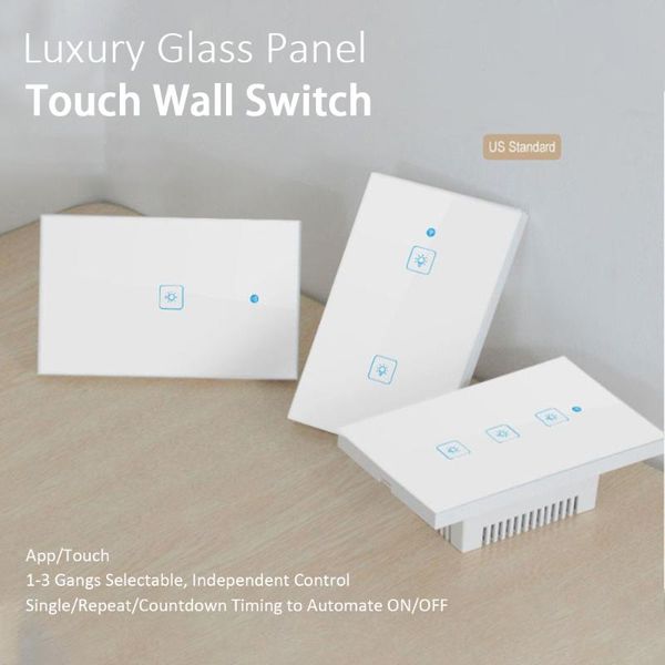 smart power plugs wifi wall touch sensitive switch remote control 1 2 3 gang wireless led light screen glass us standard
smart power plugs wifi wall touch sensitive switch remote control 1 2 3 gang wireless led light screen glass us standard