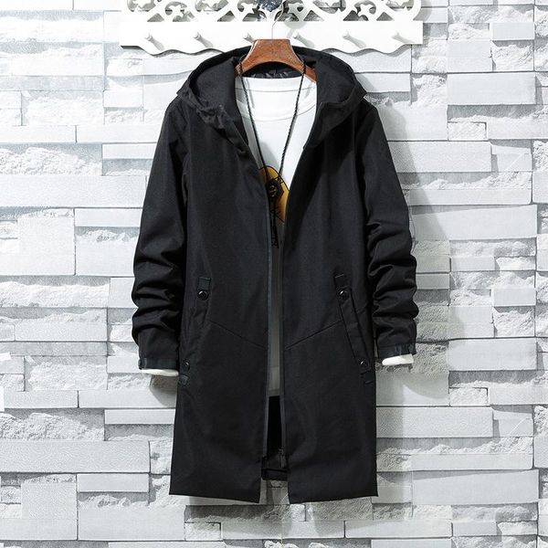 men's jackets autumn mid-length windbreaker jacket men clothing korean fashion hooded mens trends, Black;brown
men's jackets autumn mid-length windbreaker jacket men clothing korean fashion hooded mens trends, Black;brown