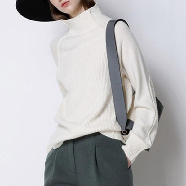 sweater women korean new loose hedging lazy wool high neck solid color elegant slim autumn winter warm bottoming pullover knit, White;black
sweater women korean new loose hedging lazy wool high neck solid color elegant slim autumn winter warm bottoming pullover knit, White;black