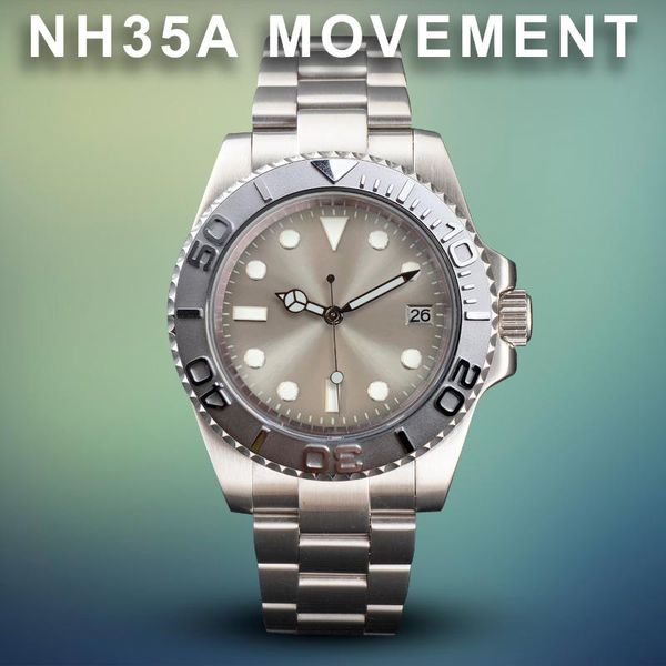 wristwatches business watch nh35 movement automatic diving watches green luminous waterproof sapphire stainless steel date bezel 40mm mod, Slivery;brown
wristwatches business watch nh35 movement automatic diving watches green luminous waterproof sapphire stainless steel date bezel 40mm mod, Slivery;brown