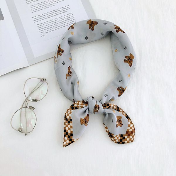 korea dongdamen small square scarf versatile small silk scarf spring summer autumn printed hair band women's professional small scarf, Blue;gray
korea dongdamen small square scarf versatile small silk scarf spring summer autumn printed hair band women's professional small scarf, Blue;gray