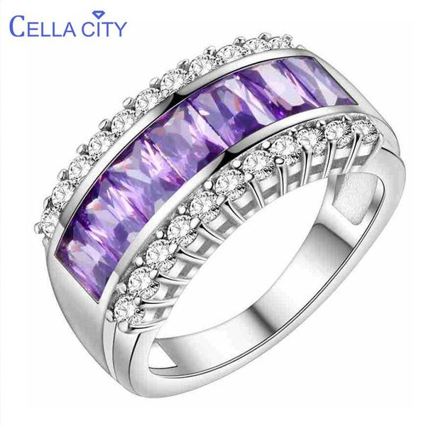 cluster rings cellacity solid 100% 925 sterling silver ring women amethyst gemstone fine jewelry party anniversary wholesale gifts, Golden;silver
cluster rings cellacity solid 100% 925 sterling silver ring women amethyst gemstone fine jewelry party anniversary wholesale gifts, Golden;silver