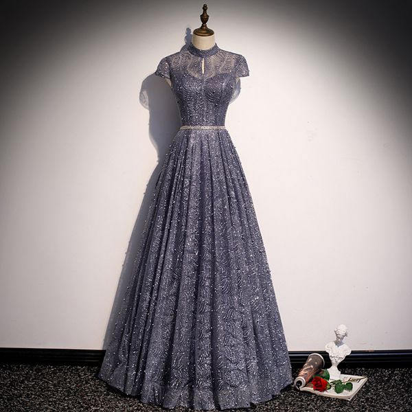 romantic stand collar short sleeve pageant party gown delicate pearls hollow out backless a line formal evening dress, Black;red
romantic stand collar short sleeve pageant party gown delicate pearls hollow out backless a line formal evening dress, Black;red