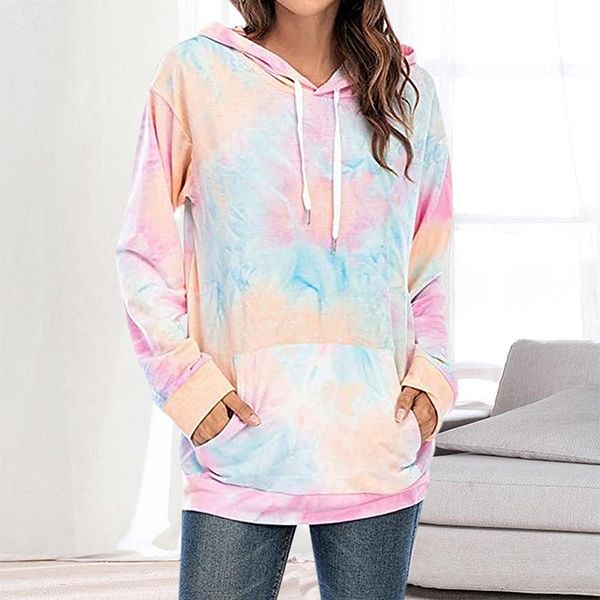 women's hoodies & sweatshirts women hooded pullover tiedye printed sweatershirt ladies casual loose oversize full sleeve pockets sweats, Black
women's hoodies & sweatshirts women hooded pullover tiedye printed sweatershirt ladies casual loose oversize full sleeve pockets sweats, Black