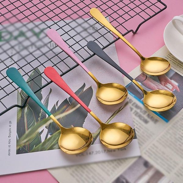 spoons stainless steel light luxury dessert spoon with long handle round head home tableware western dinnerware for mixing drinking
spoons stainless steel light luxury dessert spoon with long handle round head home tableware western dinnerware for mixing drinking