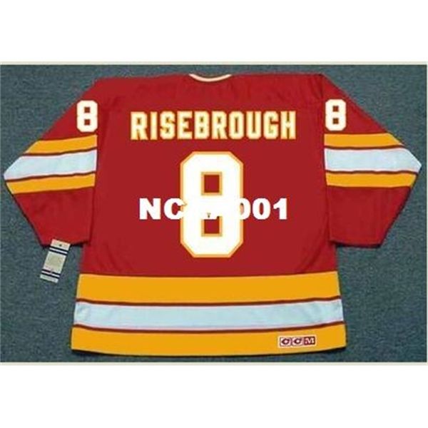 001s #8 doug risebrough calgary flames 1985 ccm vintage away hockey jersey or custom any name or number retro jersey, Black
001s #8 doug risebrough calgary flames 1985 ccm vintage away hockey jersey or custom any name or number retro jersey, Black