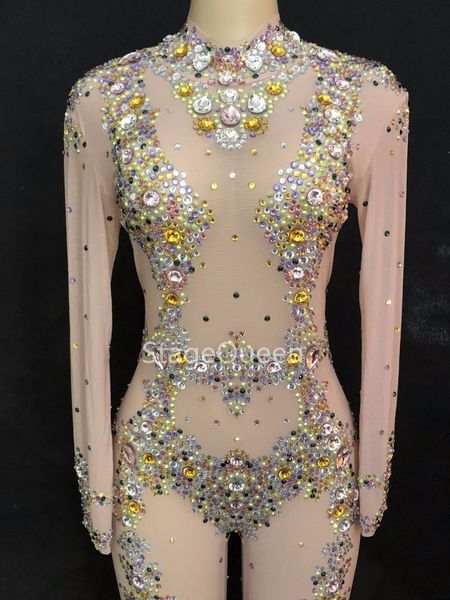 women's jumpsuits & rompers women net yarn jumpsuit sparkling crystals bodysuit nightclub birthday stage costume party wear bling dance, Black;white
women's jumpsuits & rompers women net yarn jumpsuit sparkling crystals bodysuit nightclub birthday stage costume party wear bling dance, Black;white