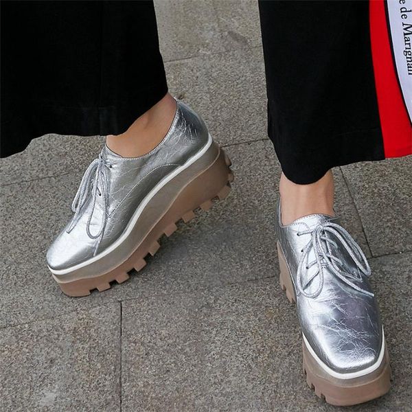 dress shoes fashion sneakers women lace up genuine leather wedges high heel platform pumps female low punk trainers casual, Black
dress shoes fashion sneakers women lace up genuine leather wedges high heel platform pumps female low punk trainers casual, Black