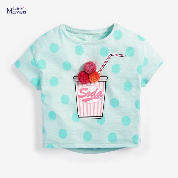 little new maven summer style children's knitted cotton short sleeve girls' t-shirt, Black;white
little new maven summer style children's knitted cotton short sleeve girls' t-shirt, Black;white