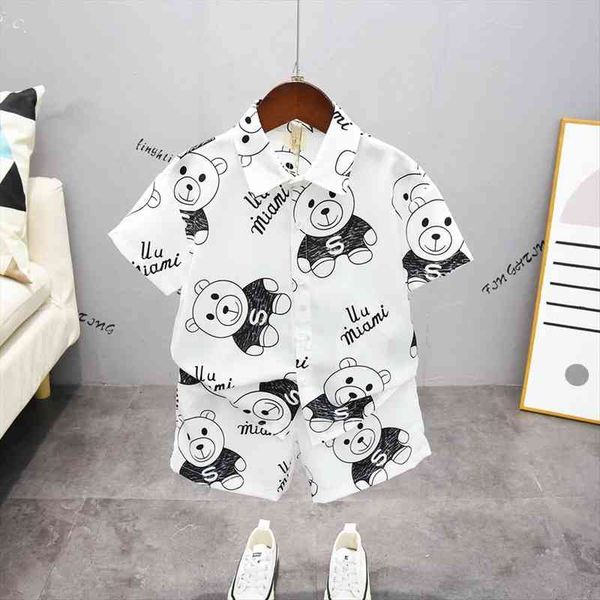 2 7y kids baby boy clothes set summer cartoon bear print sets 2pcs short sleeve shirt child beach clothing outfit, White
2 7y kids baby boy clothes set summer cartoon bear print sets 2pcs short sleeve shirt child beach clothing outfit, White