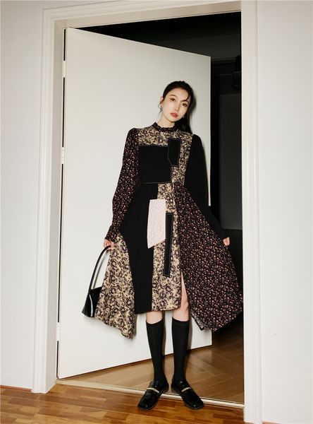 new 2021 patchwork asymmetrical long women sleeve floral print jacquard korean fashion 8dqu, Black;gray
new 2021 patchwork asymmetrical long women sleeve floral print jacquard korean fashion 8dqu, Black;gray