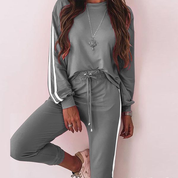 women's two piece pants conjunto com 2 peças de moletom feminino, agasalho listrado cordão, calça cintura alta, conjunto casual para mu, White
women's two piece pants conjunto com 2 peças de moletom feminino, agasalho listrado cordão, calça cintura alta, conjunto casual para mu, White