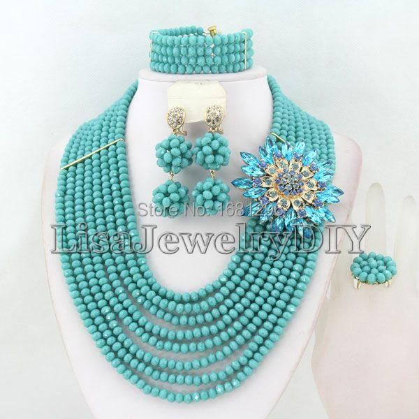 earrings & necklace african beads jewelry sets nigerian wedding crystal set hd1281, Silver
earrings & necklace african beads jewelry sets nigerian wedding crystal set hd1281, Silver