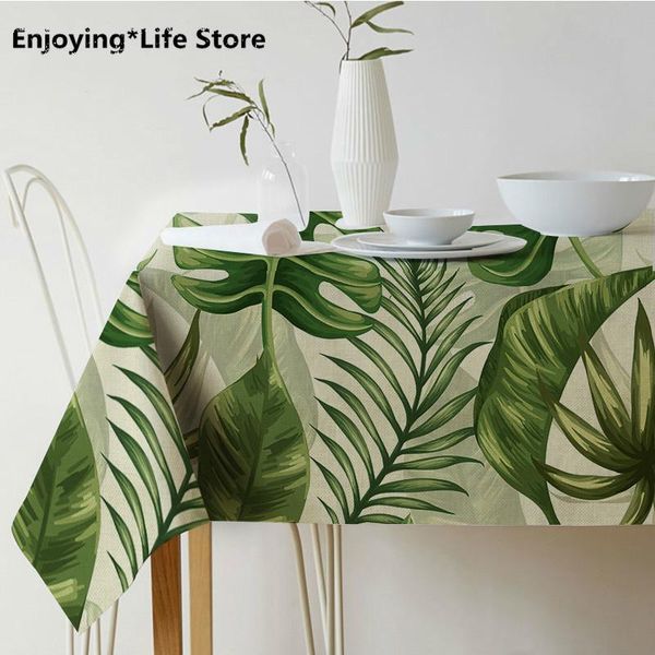 table cloth simple creative green plant print rectangle pastoral leaf cotton linen cover
table cloth simple creative green plant print rectangle pastoral leaf cotton linen cover