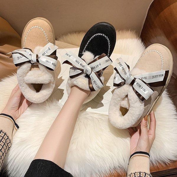 boots women ankle winter warm plush suede furball snow casual fashion round toe bowknot fluffy fur platform shoes, Black
boots women ankle winter warm plush suede furball snow casual fashion round toe bowknot fluffy fur platform shoes, Black
