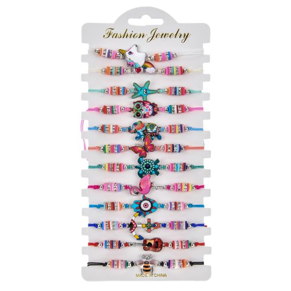 12pcs/set bohemian cute unicorn skull turtle animal bracelets hand weave braid bracelet for women child girls crystal bead adjustable rope c, Golden;silver
12pcs/set bohemian cute unicorn skull turtle animal bracelets hand weave braid bracelet for women child girls crystal bead adjustable rope c, Golden;silver