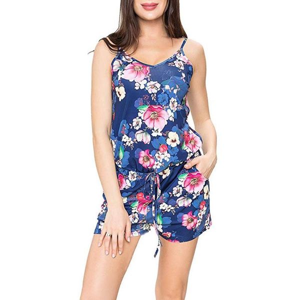women's jumpsuits & rompers women summer casual v-neck printed bodysuit adjustable waist drawstring ladies beach short jumpsuit cami ro, Black;white
women's jumpsuits & rompers women summer casual v-neck printed bodysuit adjustable waist drawstring ladies beach short jumpsuit cami ro, Black;white