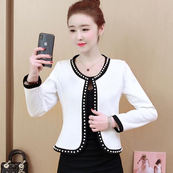 damespakken blazers 2021 lente en herfst korte jas vrouwelijke wilde vrouwen pak jas sjaal kleine geur shirt mode plus size womens, White;black
damespakken blazers 2021 lente en herfst korte jas vrouwelijke wilde vrouwen pak jas sjaal kleine geur shirt mode plus size womens, White;black