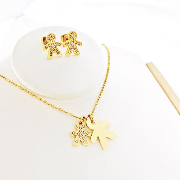 earrings & necklace fashion stainless steel cute boy girl necklaces for women 316l family jewelry mama, Silver
earrings & necklace fashion stainless steel cute boy girl necklaces for women 316l family jewelry mama, Silver