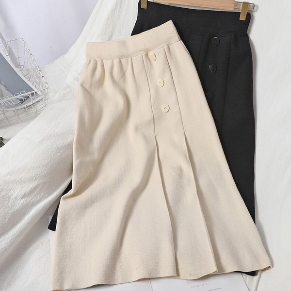 women chic knitted skirt autumn elastic high waist solid slim pencil skirts korean fashion streetwear sweater skirt, White;black
women chic knitted skirt autumn elastic high waist solid slim pencil skirts korean fashion streetwear sweater skirt, White;black