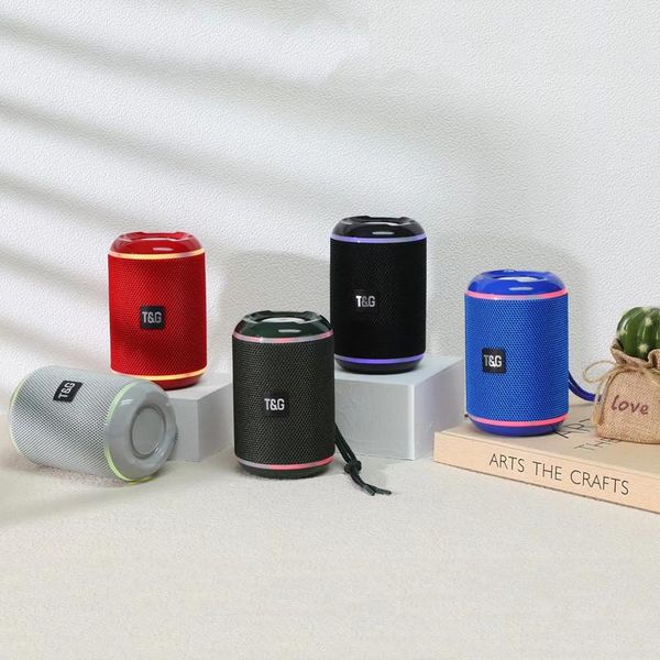 portable speakers tg291 speaker wireless bluetooth powerful high box outdoor bass hifi tf fm radio with led light