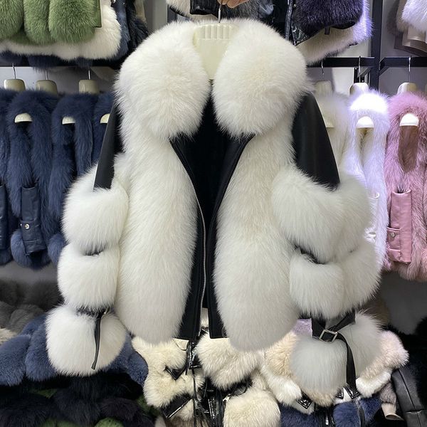 2021 winter new female fashion long sleeve around neck stuffed fox skin lady office thicked jacket ejta, Black
2021 winter new female fashion long sleeve around neck stuffed fox skin lady office thicked jacket ejta, Black