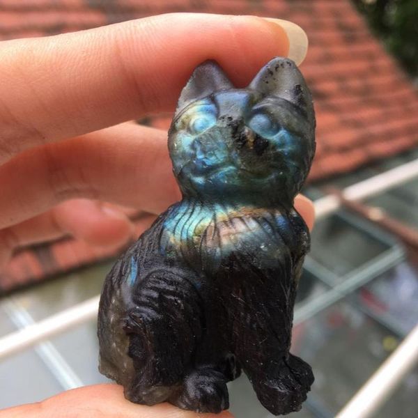 decorative objects & figurines 2inch animal statuette natural crystal stone dog shape hand carved figurine wicca healing palm for gift
decorative objects & figurines 2inch animal statuette natural crystal stone dog shape hand carved figurine wicca healing palm for gift