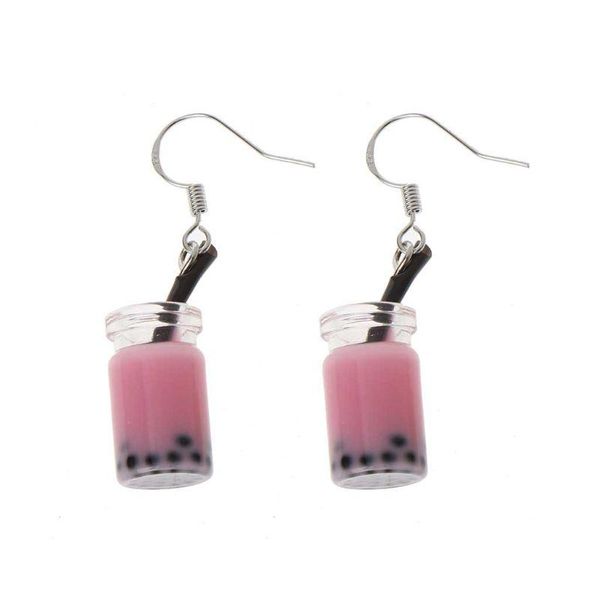 hoop & huggie a2ua funny milk tea drink dangle earrings bubble simulated food women jewelry, Golden;silver
hoop & huggie a2ua funny milk tea drink dangle earrings bubble simulated food women jewelry, Golden;silver