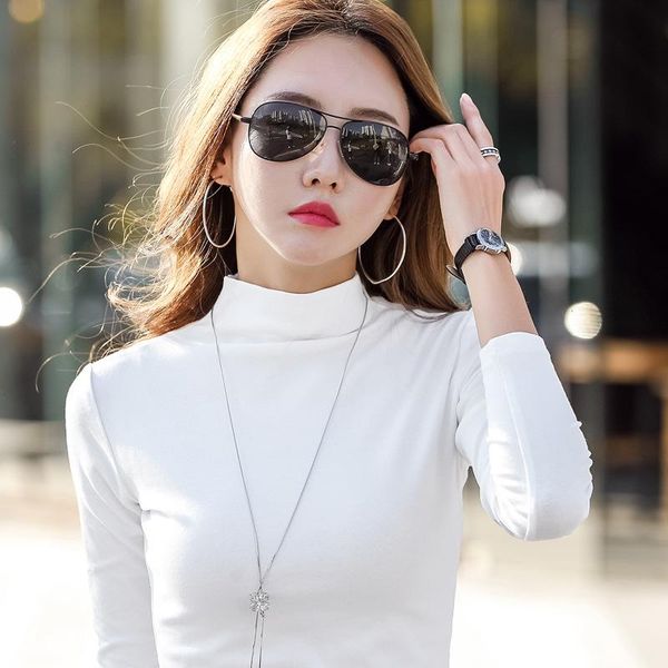 women's t-shirt mrmt 2021 brand half high collar long sleeve thermal underwear and bottom coat tshirts t shirt, White
women's t-shirt mrmt 2021 brand half high collar long sleeve thermal underwear and bottom coat tshirts t shirt, White