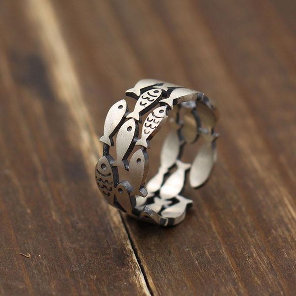 wedding rings personality retro vintage 925 sterling silver fish for women engagement jewelry big finger anillos, Slivery;golden
wedding rings personality retro vintage 925 sterling silver fish for women engagement jewelry big finger anillos, Slivery;golden