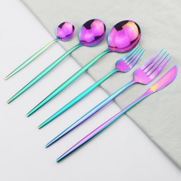 rainbow cutlery set 18/10 stainless steel dinnerware set knife dessert fork dessert spoon dinner kitchen party tableware
rainbow cutlery set 18/10 stainless steel dinnerware set knife dessert fork dessert spoon dinner kitchen party tableware