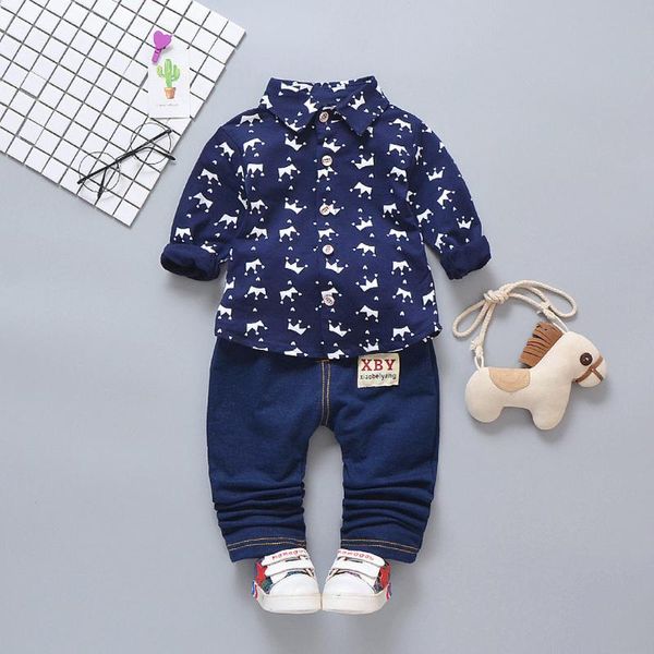 40# baby boy girls girls children's long-sleeved boy crown shirt trousers two-piece suit shirt + denim pants outfits set, White
40# baby boy girls girls children's long-sleeved boy crown shirt trousers two-piece suit shirt + denim pants outfits set, White