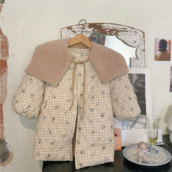 jackets korean style winter baby girls floral printed thicken warm outerwear fleece lining kids quilting long coats, Blue;gray
jackets korean style winter baby girls floral printed thicken warm outerwear fleece lining kids quilting long coats, Blue;gray